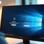 Экран компьютера с экранами входа в Windows 10 и 11 и выделенной гостевой учетной записью